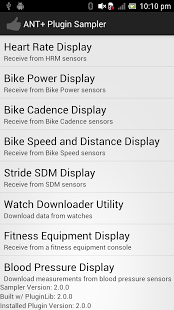 ANT+ Plugin Sampler截图2