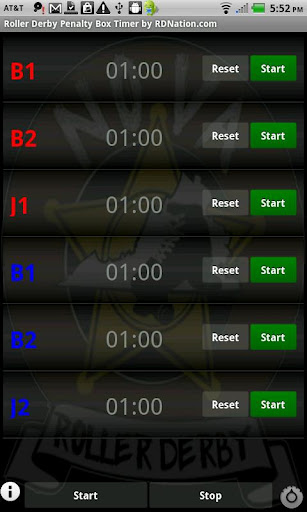 Roller Derby PenaltyTimer Free截图3