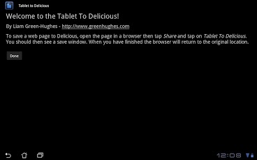 Tablet To Delicious截图2