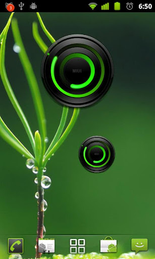 螺旋绿色模拟时钟截图4