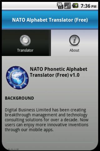 NATO Alphabet Translator Free截图2