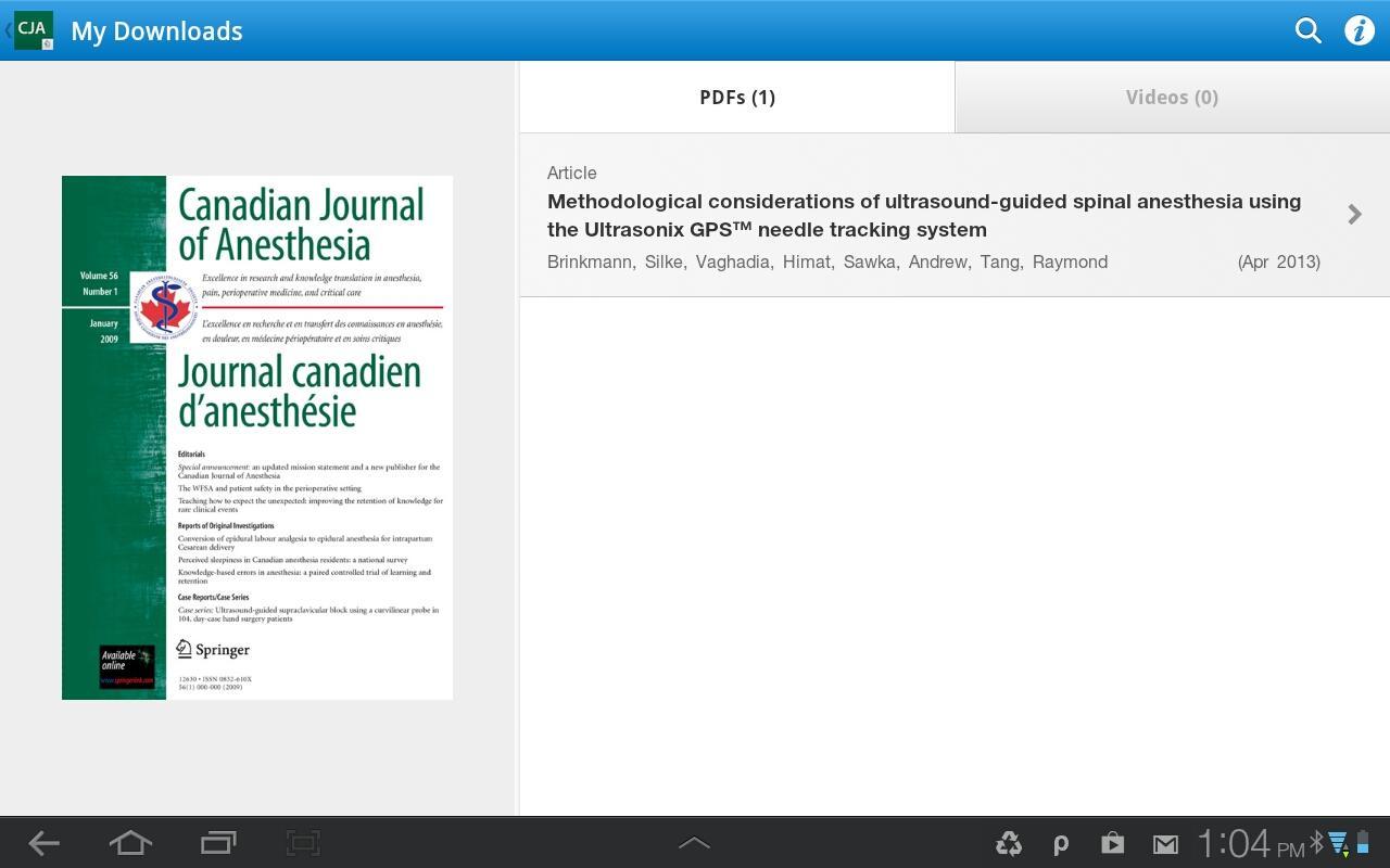 Canadian Journal of Anesthesia截图4