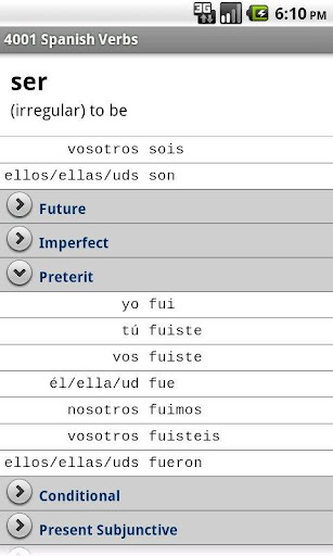 4001 Spanish Verbs截图8