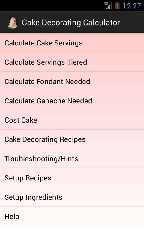 Cake Decorating Calculator FREE截图7