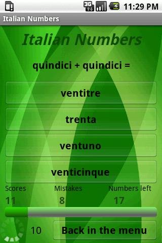 Learn Italian Numbers Free截图3