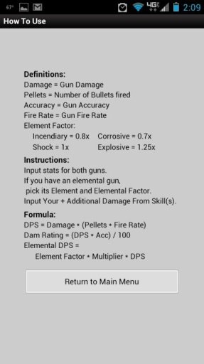 Borderlands DPS Calculator截图4