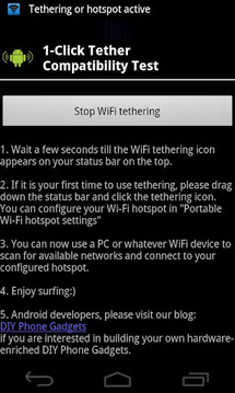 Tethering Compatibility Tester截图