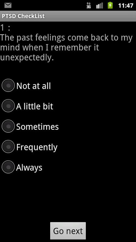 PTSD CheckList截图2