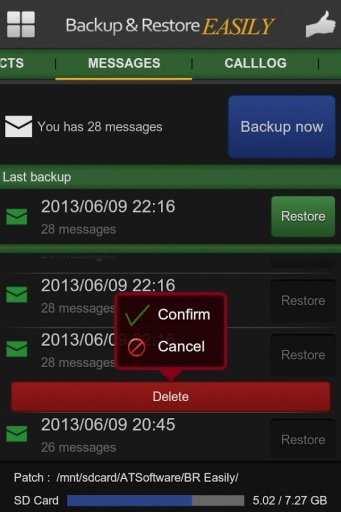 Backup Contact and SMS截图1