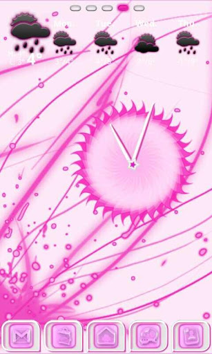 Pink Chill Clock截图4