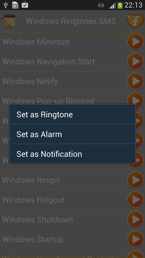 Windows Ringtones SMS Sounds截图4