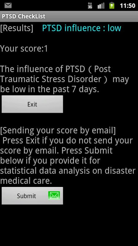 PTSD CheckList截图3