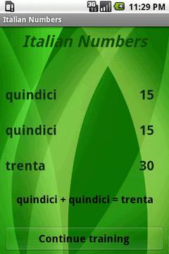 Learn Italian Numbers Free截图