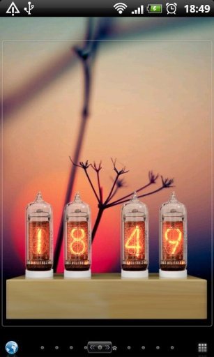 Nixie Tube Clock Widget (LITE)截图2