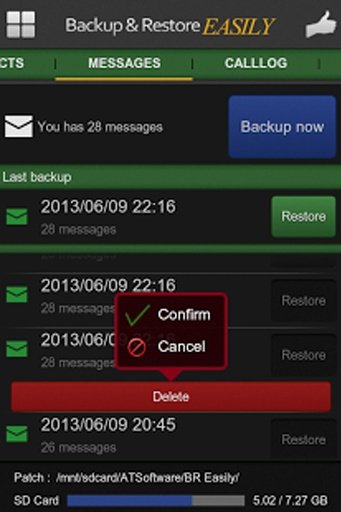 Backup Contact and SMS截图2