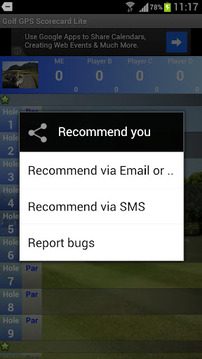Golf GPS Scorecard Lite截图