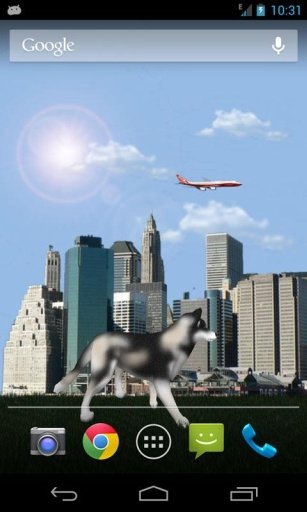 Dog Husky Traveling 3D LWP截图10