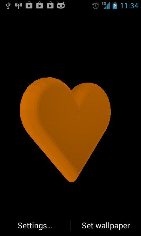 Heart 3D Live Wallpaper截图4