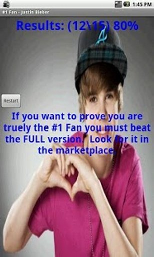 #1 Fan - Justin Bieber - LITE截图3