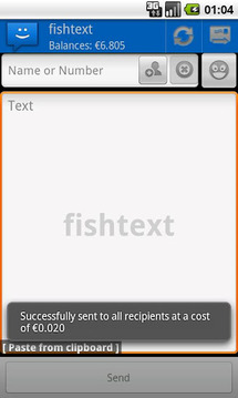 WebSMS: Fishtext Connector截图