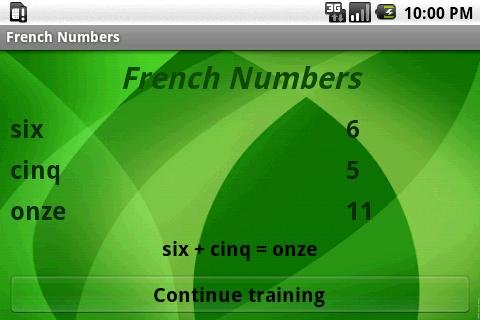 Learn French Numbers Free截图2