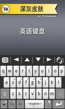 深灰皮肤 for TS 键盘截图