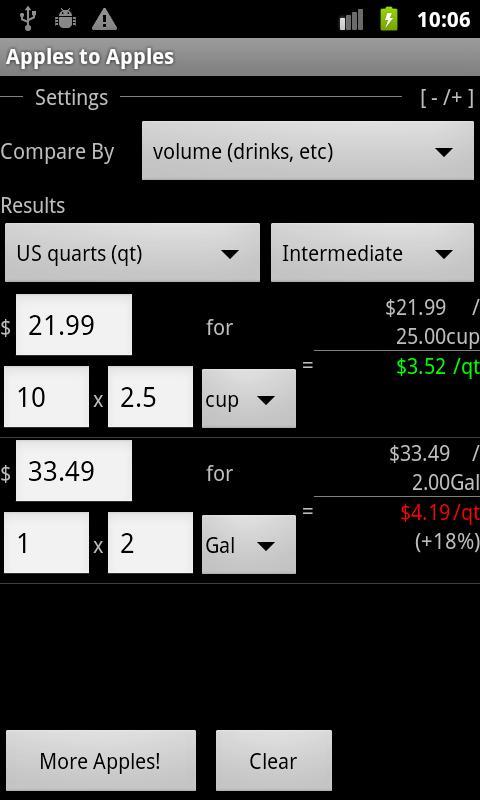 A2A Unit Price Calculator Free截图3