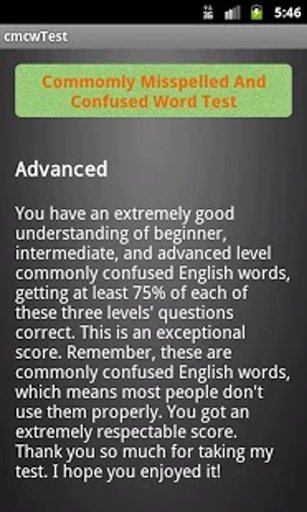 Commonly Confused Words Test截图3