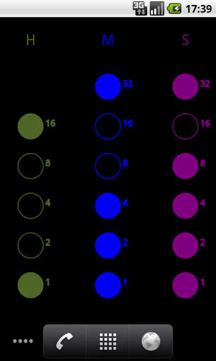 Real Binary Clock (no BCD)截图3