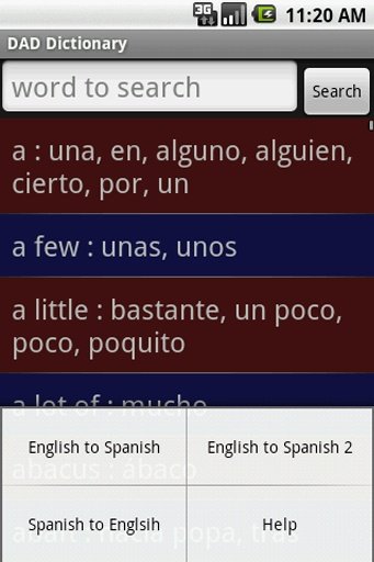DAD dictionary English Spanish截图3