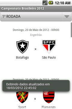 Campeonato Brasileiro 2012截图