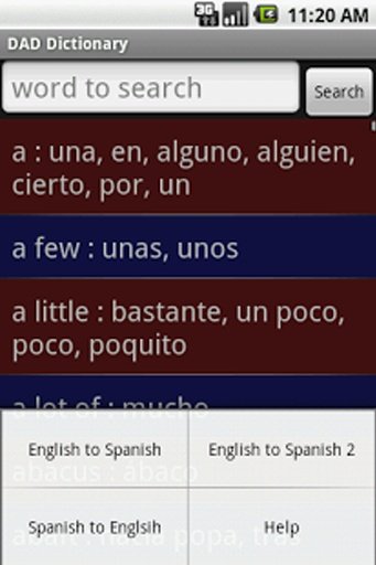 DAD dictionary English Spanish截图4