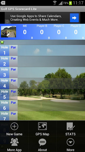 Golf GPS Scorecard Lite截图2