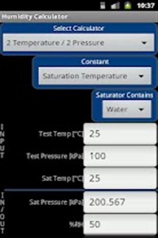 湿度计算器截图3