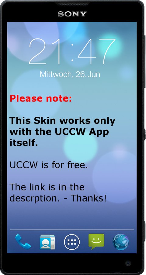 iOS 7 Clock UCCW Skin Lite截图3