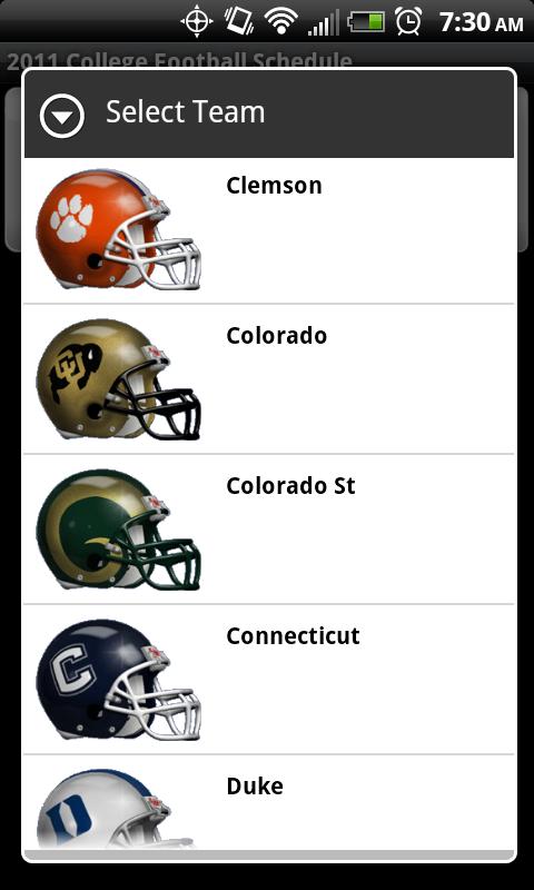 College Football Helmet Sched截图4