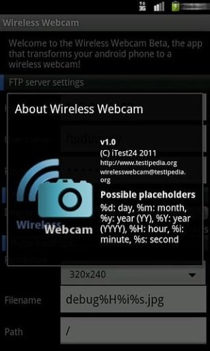 Wireless Webcam for Android截图4