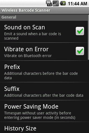 Wireless Barcode Scanner Demo截图4