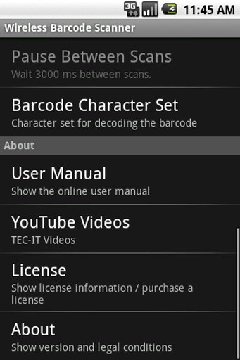 Wireless Barcode Scanner Demo截图1