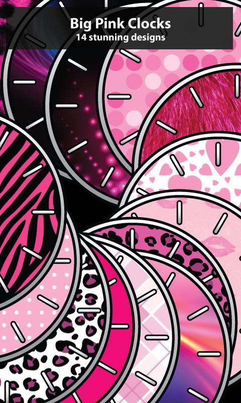 粉紅色的大鐘錶 - 免費截图3