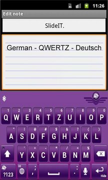 SlideIT German QWERTZ Pack截图