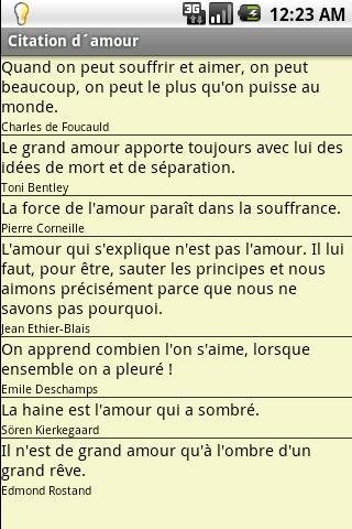 Citation d'amour截图2