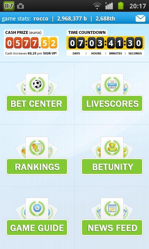 Soccer Betting Game Livescores截图6
