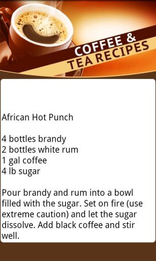 Coffee &amp; Tea Recipes截图1