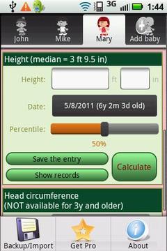 Growth Chart Lite截图