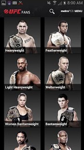 UFC Fans powered by MetroPCS截图11