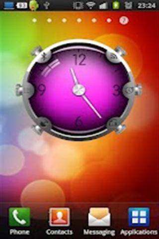 彩色玻璃模拟时钟截图1