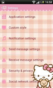 Handcent 5 Skin Hello Kitty截图7