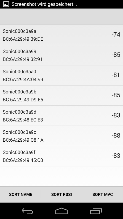 BLE Scanner截图1