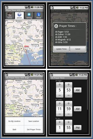 Prayer Times With Google Maps截图1
